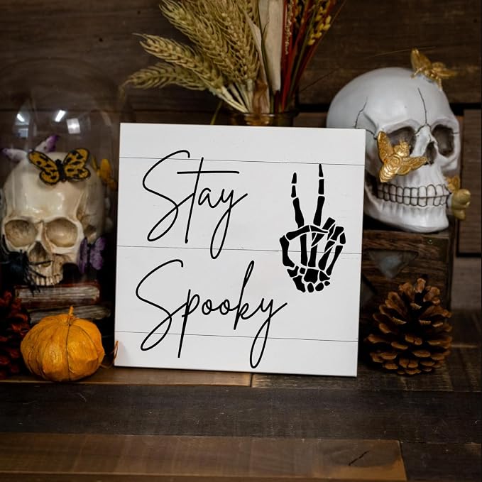 Halloween Stencils for Door Mats Welcome Ghost Stencil Reusable Stay Spooky - Image 6