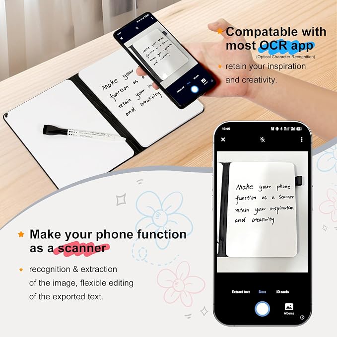 AGM Portable White Board Dry Erase Notebook, Small Travel Dry Erase Board - Image 5