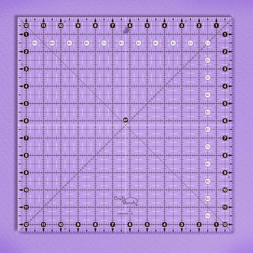 Non-Slip Square Quilt Template Ruler - Image 2