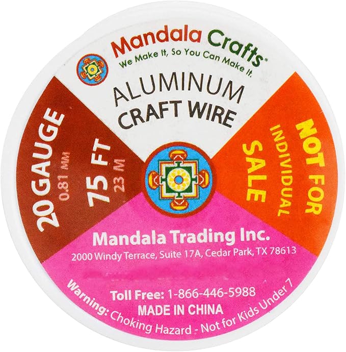 Mandala Crafts 22 Gauge Anodized Aluminum Craft Wire - Image 8