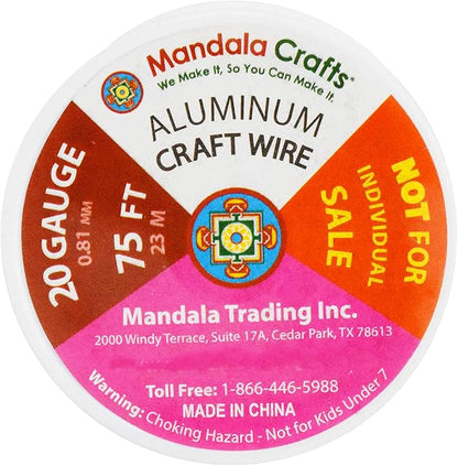 Mandala Crafts 22 Gauge Anodized Aluminum Craft Wire - Image 8