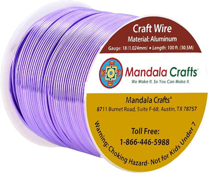 Mandala Crafts 18 Gauge Anodized Aluminum Craft Wire - Image 2