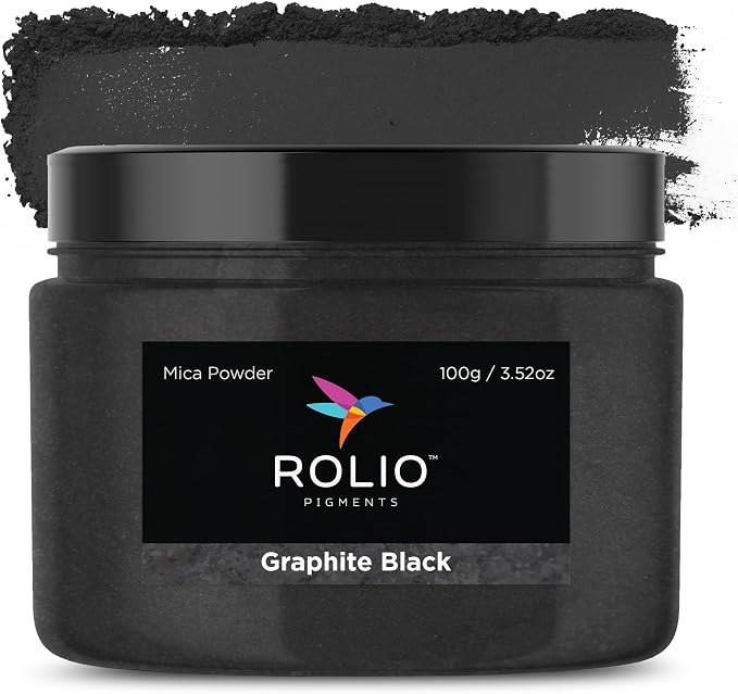Rolio Premium Black Mica Powder by RolioPigments