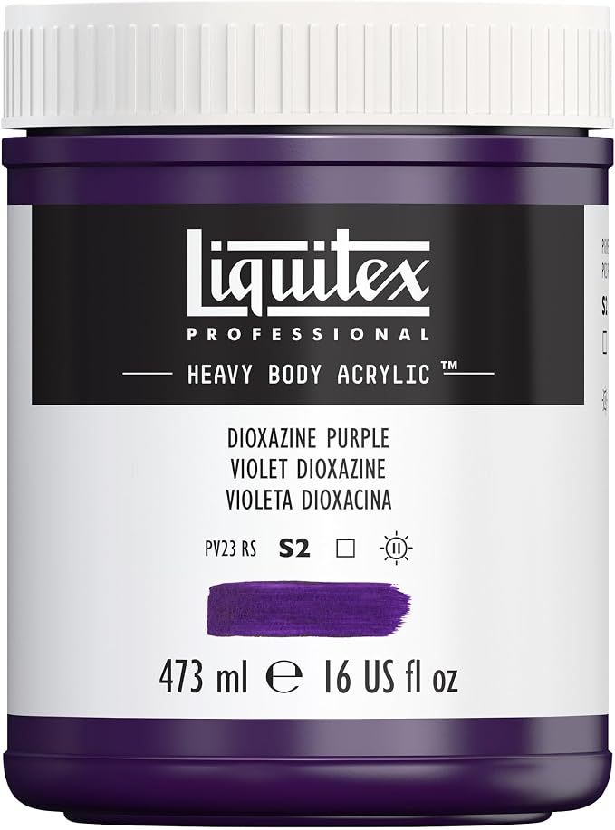 Liquitex Professional Heavy Body Acrylic Paint, 16-oz Pot, Dioxazine Purple by Liquitex