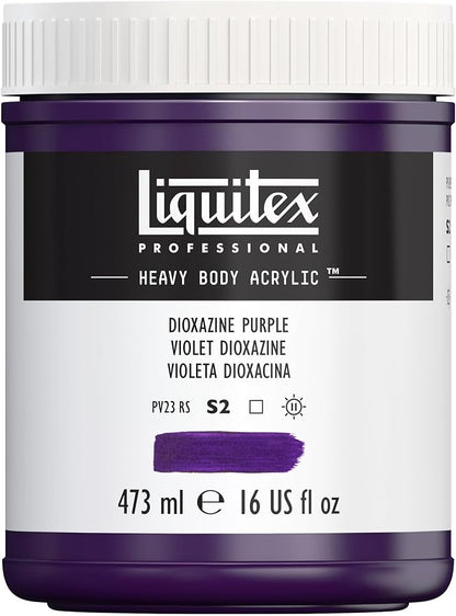 Liquitex Professional Heavy Body Acrylic Paint, 16-oz Pot, Dioxazine Purple by Liquitex