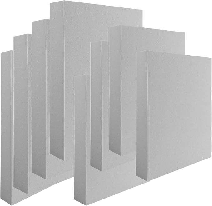 BAOFALI 12 Pcs Stamping Foam Grey Moldable Stamps Plastic Dry Pad Cut and Dry by BAOFALI