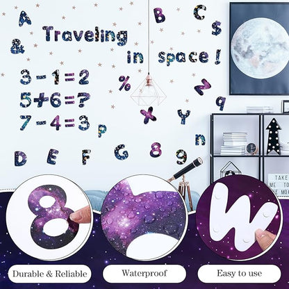 221 Pcs Bulletin Board Letters Round Alphabet Number Punctuation Symbol Combo - Image 4