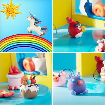 ifergoo Polymer Modeling Clay for Kids DIY Starter Kits, 62 Color Oven Baked - Image 7