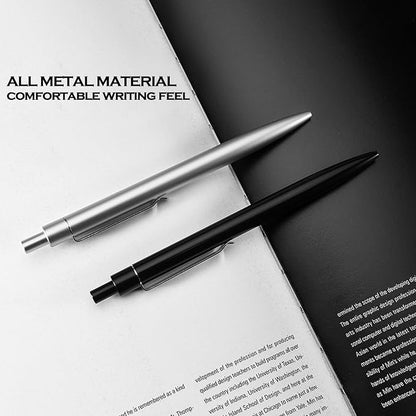 DUNBONG Golden Metal Gel Pen, Gel Ink Ballpoint Pen, 0.5mm Retractable Ink Pen - Image 4
