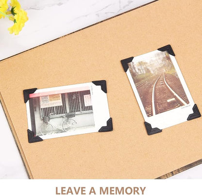 GOONAVI 15 Sheets 360 Pcs Black Acid-Free Photo Corners Mounting Self Adhesive - Image 5