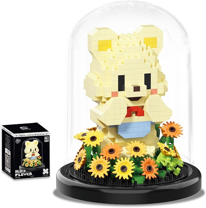Artificial Flower Animal Toy Building Set by Unknown