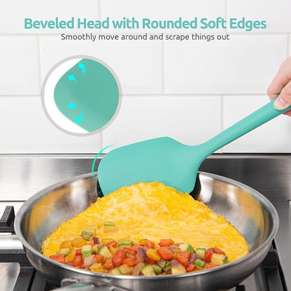 600ºF Heat Resistant Kitchen Utensil: U-Taste 13.6" Extra Long Silicone Cooking - Image 8