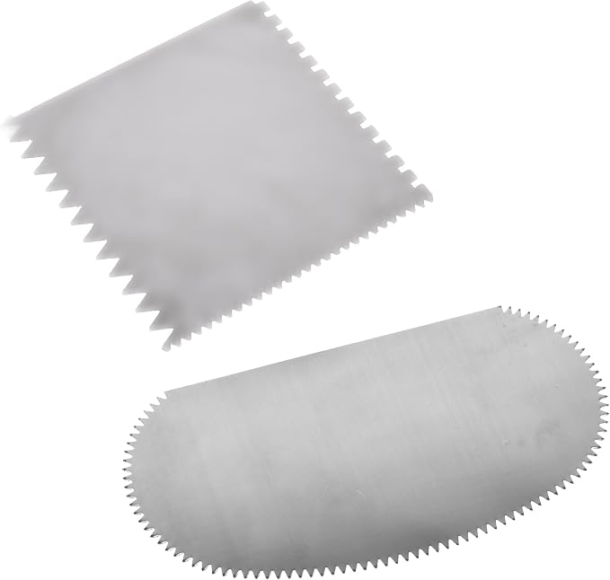 BCP Set of 2 Stainless Steel Serrated Scraper Crafts Tool by BCP