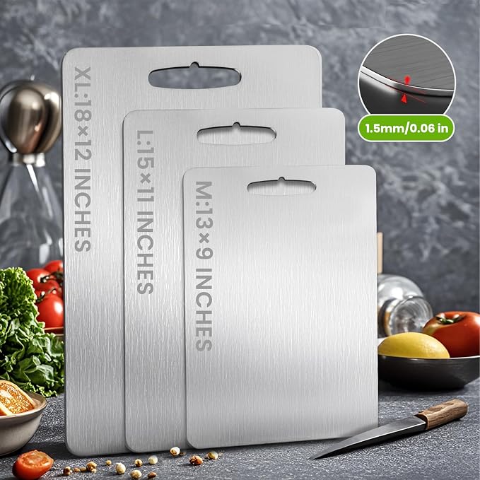 Titanium Cutting Board, 2025 New Upgrade 100% Pure Titanium Cutting Boards - Image 7