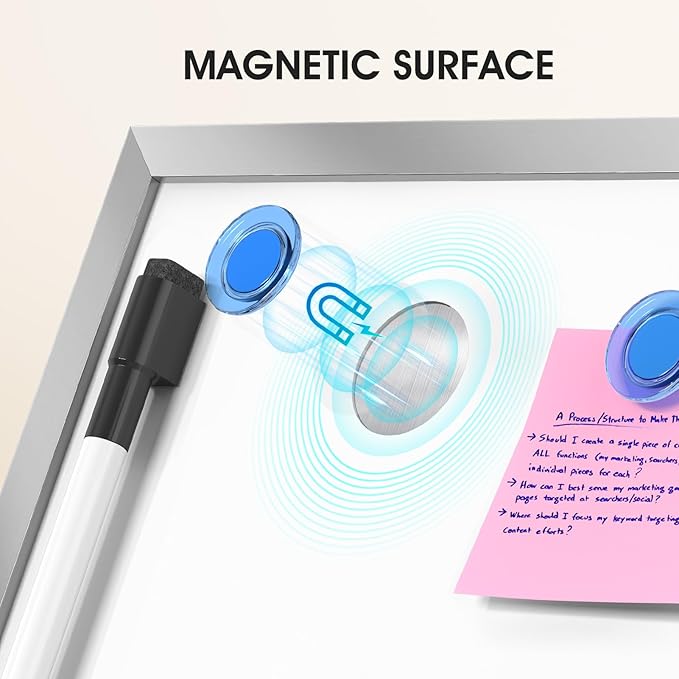 MaxGear Small White Board with Stand, Mini Dry Erase Board - Image 4