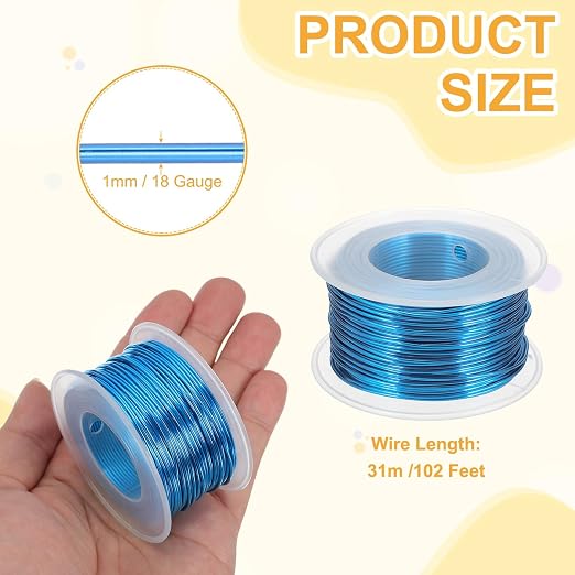 uxcell 18 Gauge / 1mm Anodized Aluminum Wire - Image 2