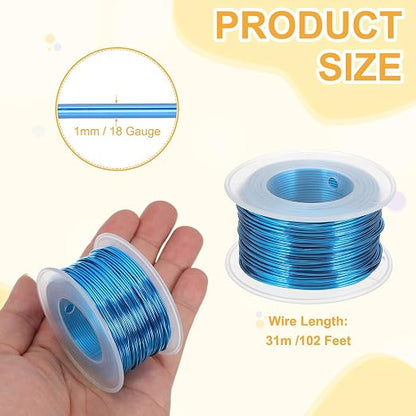 uxcell 18 Gauge / 1mm Anodized Aluminum Wire - Image 2