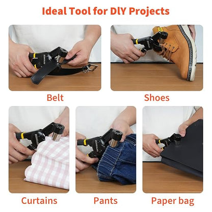 Grommet Tool Kit, 3/8 Inch Handheld Eyelet Kit Hole Punch Grommet Eyelet Press - Image 6