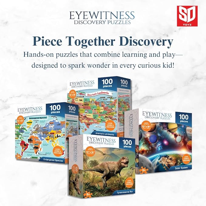 Eyewitness Discovery Puzzle Endangered Species, 100 Piece Jigsaw - Image 3