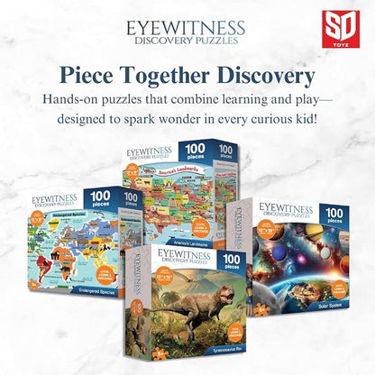 Eyewitness Discovery Puzzle Endangered Species, 100 Piece Jigsaw - Image 3