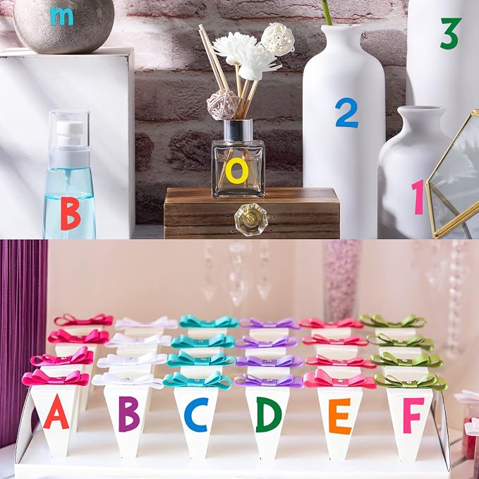 TaoBary 544 Pcs 2 Inch 16 Sheets Large Letter Stickers, Upper and Lower Case - Image 5