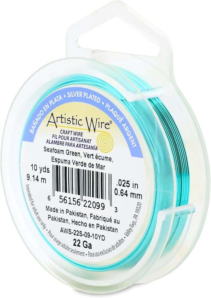 Artistic Wire, 22 Gauge Silver Plated Tarnish Resistant Colored Copper Craft by ArtisticWire