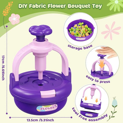 Arts and Crafts Kit for Kids Ages 4-8, Flower Bouquet Toys, DIY Flower Market - Image 4