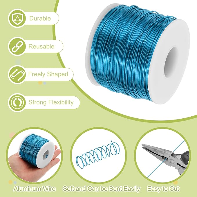 MECCANIXITY 18 Gauge Anodized Aluminum Craft Wire Bendable Bonsai Training Wire - Image 3