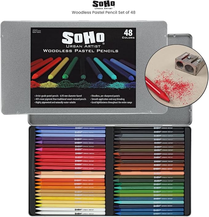 Soho Urban Artist Woodless Pastel Pencils - Image 6
