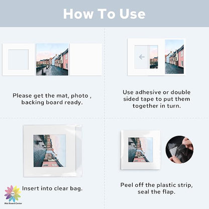 Mat Board Center, 12x12 for 8x8 White Mat Kit - Image 6
