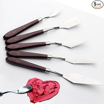 5 Piece Palette knifes Painting Knife Set by WelcometoHerain