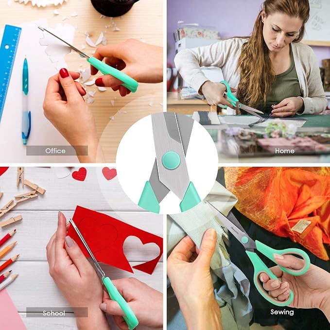 8 '' Multipurpose Heavy Duty Scissors Bulk 24-Pack, 2.5mm Thickness Ultra Sharp - Image 6