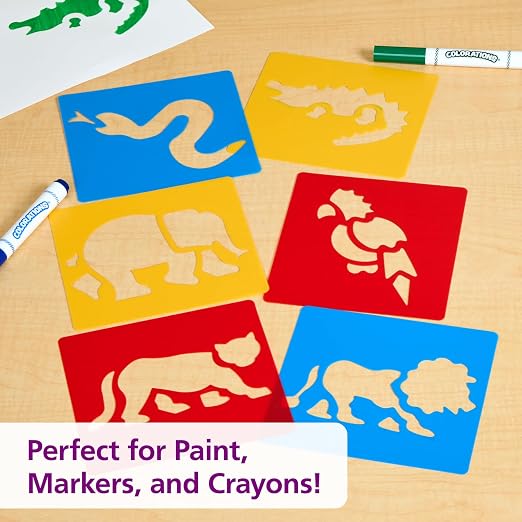 Washable Plastic Jungle Stencils - Image 7