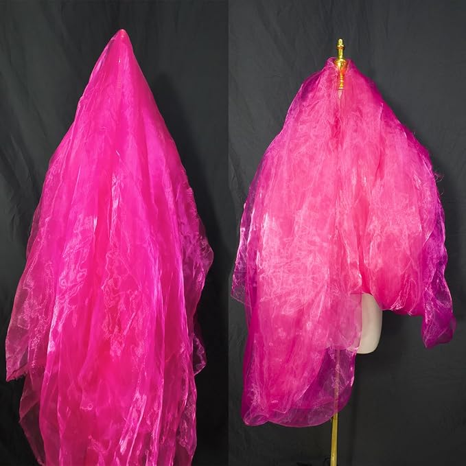 Two-Tone Iridescent Holographic Organza Fabric - Image 3