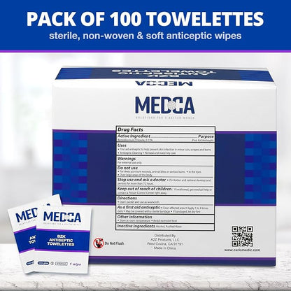 Hand Wipes – Benzalkonium Chloride Swabs Individual BZK Single-Use Packets by - Image 7