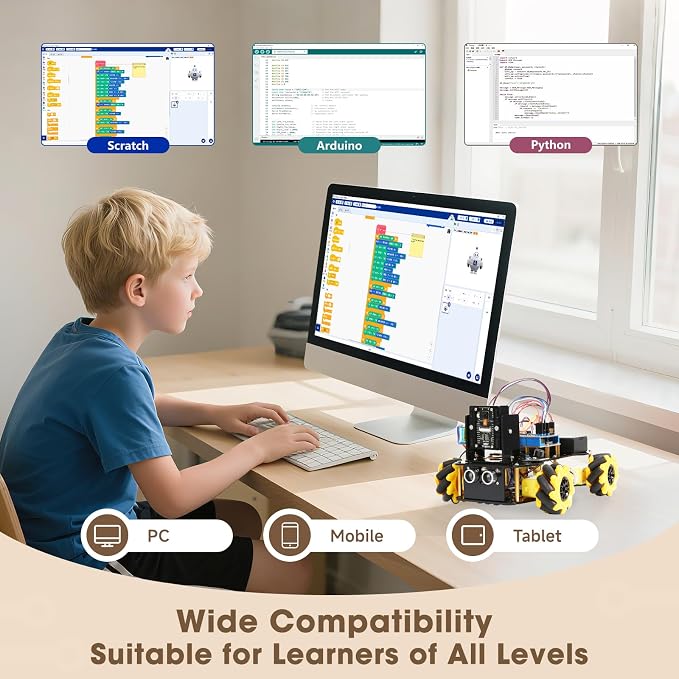 Robotics Kit for Kids Ages 8–12 12-16, ACEBOTT Smart Robot Car Kit - Image 7
