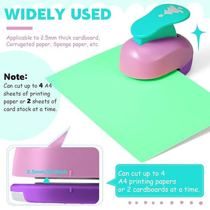 CHENGU 16 Pcs Craft Holes Punch Paper Punchers Scrapbook Punches - Image 4