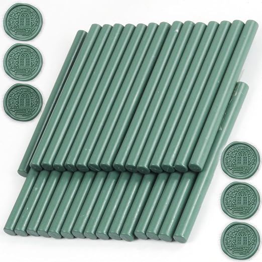Olive Green Wax Seal Sticks, HOSEALING Glue Gun Wax Seal Sticks by HOSEALING