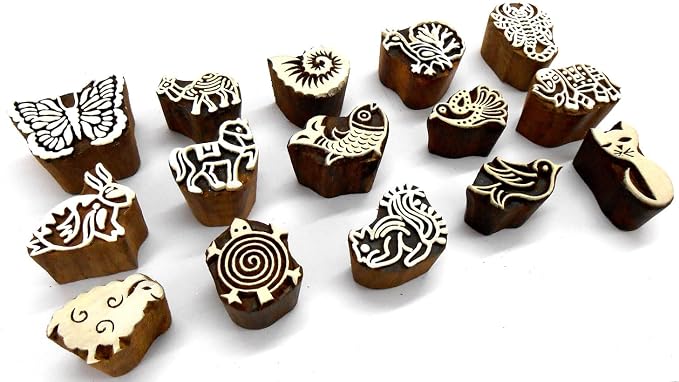 CraftsofIndia® Animals and Birds Wooden Blocks - Image 3