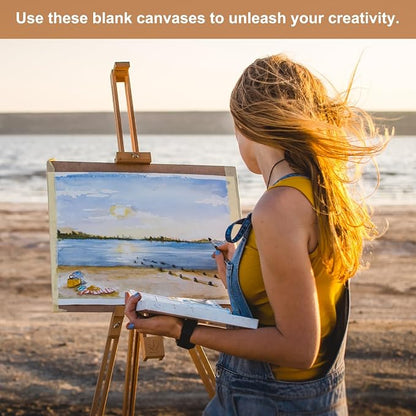 MECCANIXITY Canvas Boards for Painting, 4x6 Cotton Blank Primed Art Canvas - Image 6