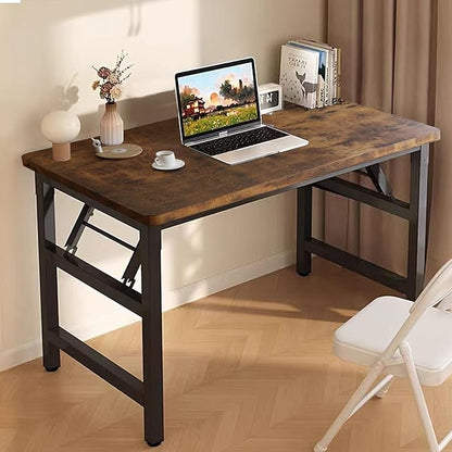 39.4 Inch Foldable Desks for Small Spaces, Foldable Desk No Assembly, Small by Unknown