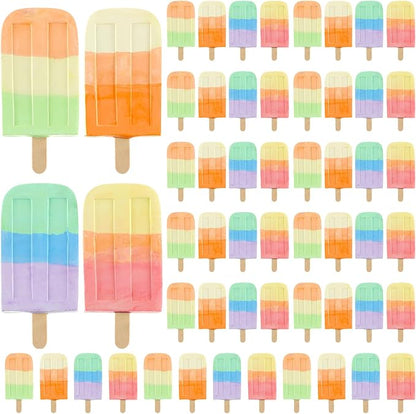 60 Pcs Ice Cream Sidewalk Chalk Set Multicolor Chalk Party Favors Bulk Washable by Mooliwe