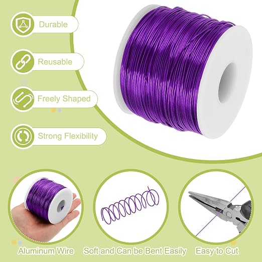 MECCANIXITY 18 Gauge Anodized Aluminum Craft Wire Bendable Bonsai Training Wire - Image 3