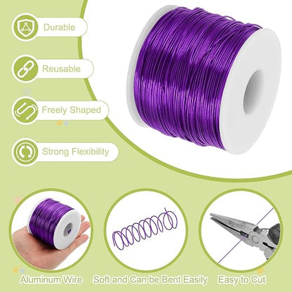 MECCANIXITY 18 Gauge Anodized Aluminum Craft Wire Bendable Bonsai Training Wire - Image 3