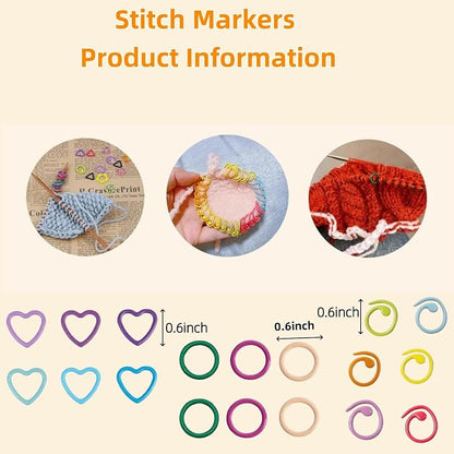 Round Shape Knitting Stitch Markers - Image 2