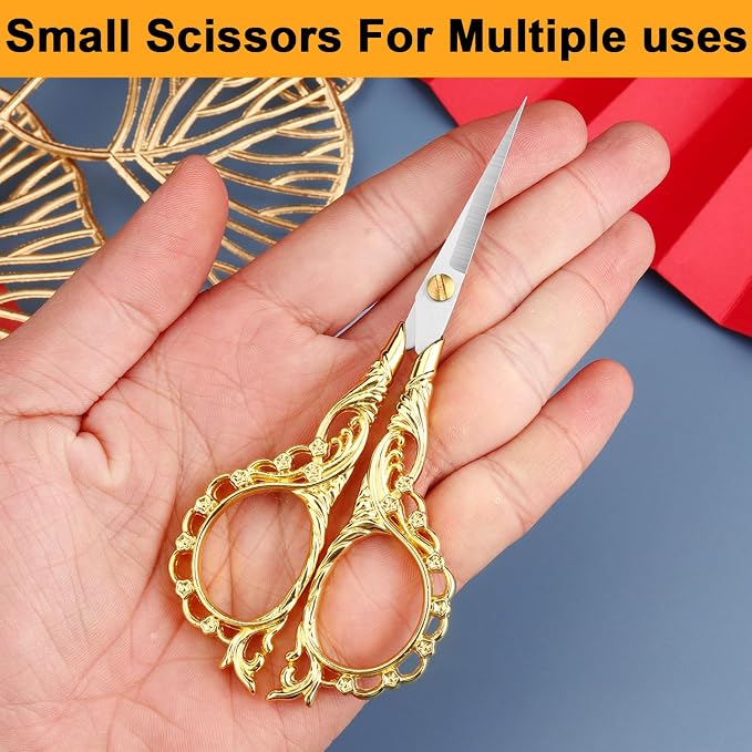 4.7 INCH Mini Stainless Steel Embroidery Scissors, Sharp Pointed Tip, Travel - Image 3
