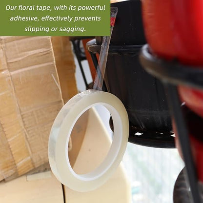 2 PCS Clear Floral Tape, 1/2" Flower Stem Wrap Tapes, Waterproof Florist Tape - Image 4
