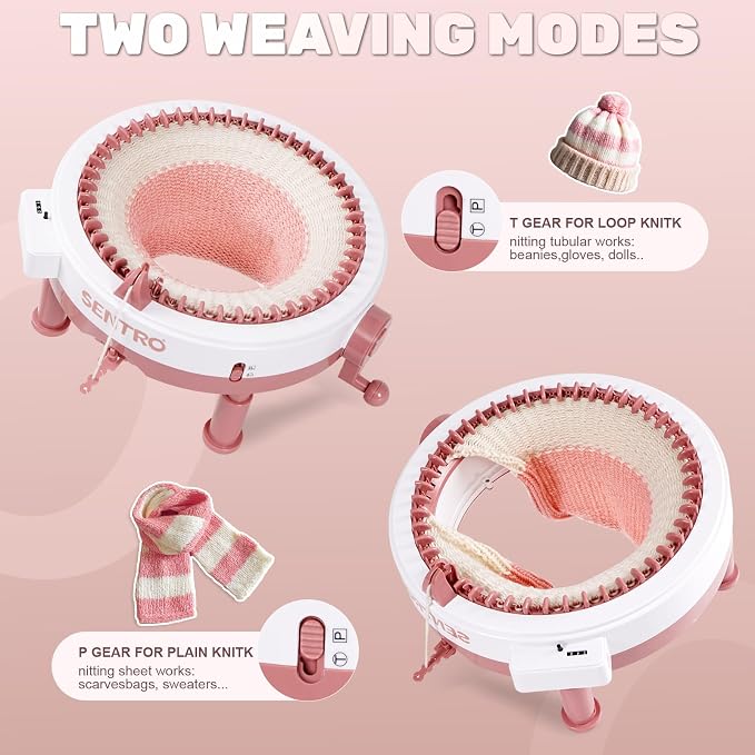 SENTRO Upgraded 48 Needle Knitting Machine, Circle Knit Loom Machine - Image 5