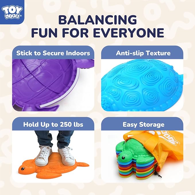 TOY Life 10 Pcs Turtle Balance Stepping Stone - Image 2