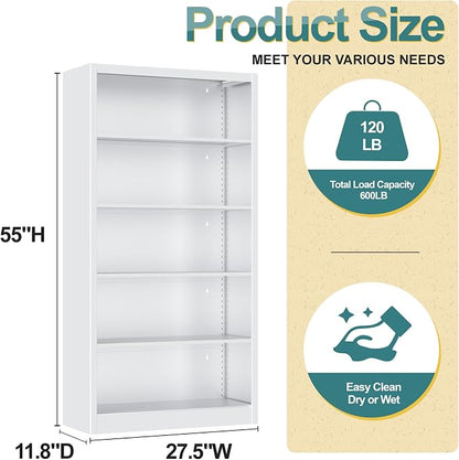 Heavy-Duty Steel Open Storage Cabinet - Image 2